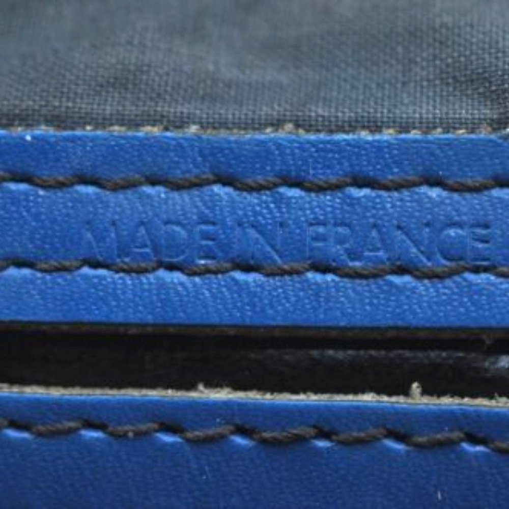 SALE! Vintage Louis Vuitton Epi Speedy 30 Blue Leather Gold Satchel Boston Bag - Picture 14 of 16